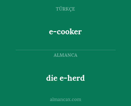 e-cooker - die e-herd
