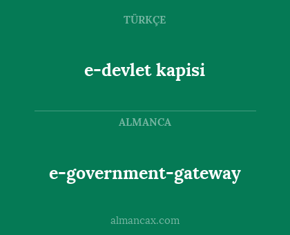 e-devlet kapisi - e-government-gateway