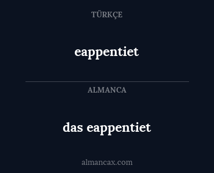 das eappentiet - eappentiet
