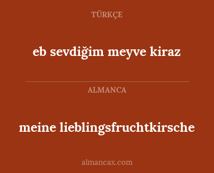 meine lieblingsfruchtkirsche - eb sevdiğim meyve kiraz