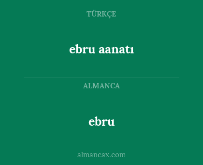 ebru - ebru aanatı