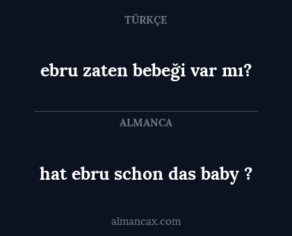 hat ebru schon das baby ? - ebru zaten bebeği var mı?