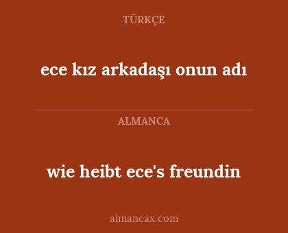 ece kız arkadaşı onun adı - wie heibt ece's freundin