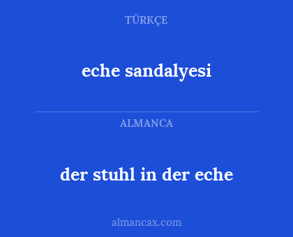 der stuhl in der eche - eche sandalyesi