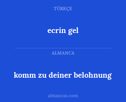 ecrin gel - komm zu deiner belohnung