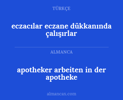 apotheker arbeiten in der apotheke - eczacılar eczane dükkanında çalışırlar