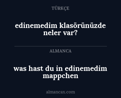 edinemedim klasörünüzde neler var? - was hast du in edinemedim mappchen