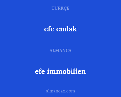efe immobilien - efe emlak