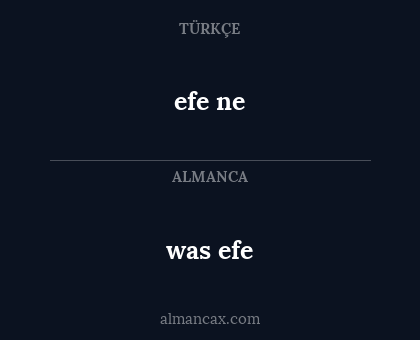 was efe - efe ne