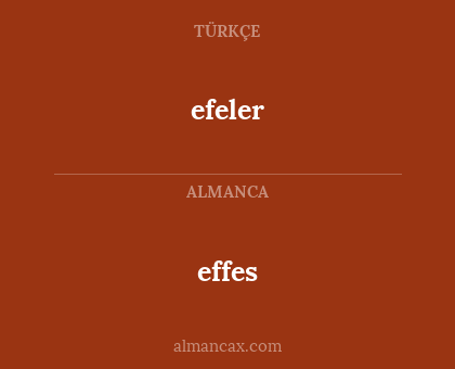effes - efeler