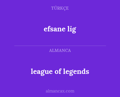 efsane lig - league of legends