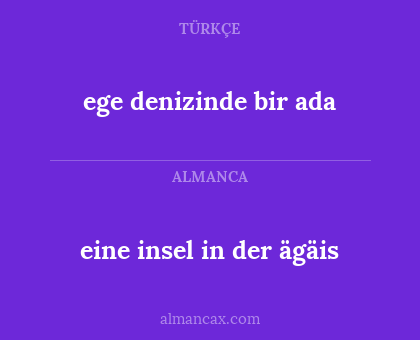 eine insel in der ägäis - ege denizinde bir ada