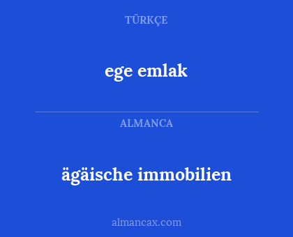 ägäische immobilien - ege emlak