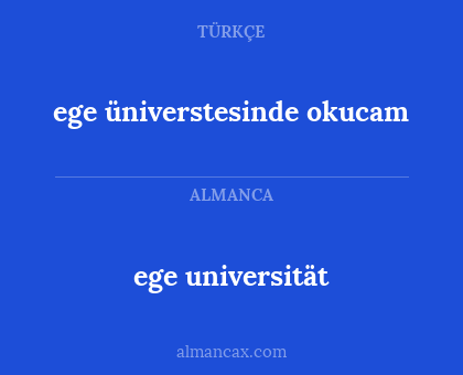 ege universität - ege üniverstesinde okucam