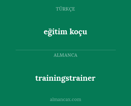 eğitim koçu - trainingstrainer