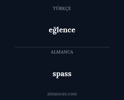 spass - eğlence