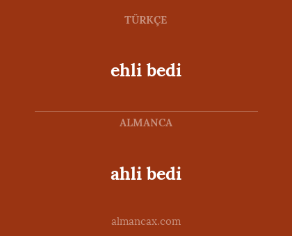 ahli bedi - ehli bedi
