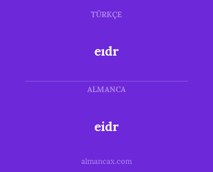 eidr - eıdr