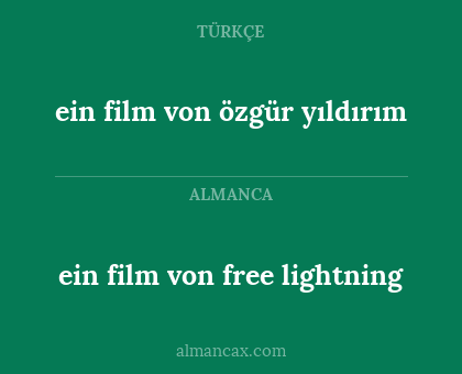 ein film von özgür yıldırım - ein film von free lightning