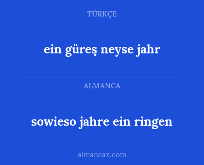ein güreş neyse jahr - sowieso jahre ein ringen