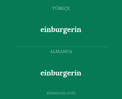 einburgerin - einburgerin