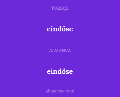 eindöse - eindöse