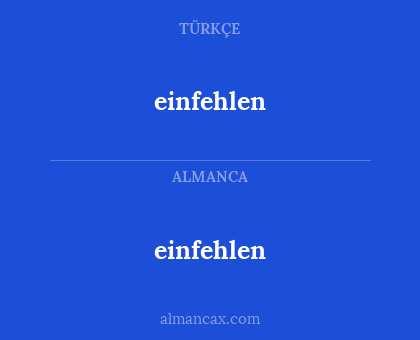 einfehlen - einfehlen