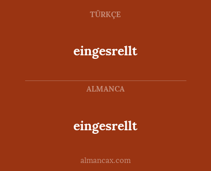 eingesrellt - eingesrellt
