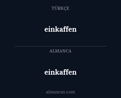 einkaffen - einkaffen