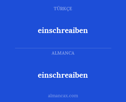 einschreaiben - einschreaiben