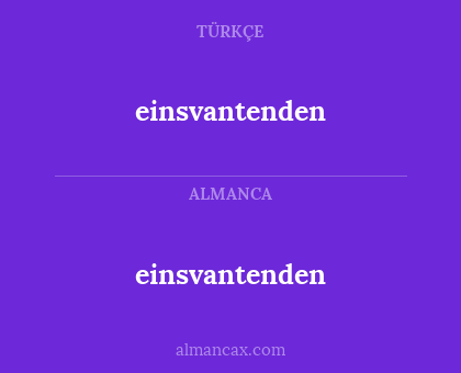 einsvantenden - einsvantenden