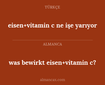 eisen+vitamin c ne işe yarıyor - was bewirkt eisen+vitamin c?
