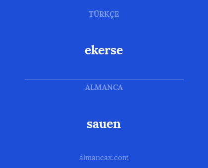 sauen - ekerse