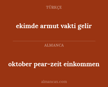 oktober pear-zeit einkommen - ekimde armut vakti gelir