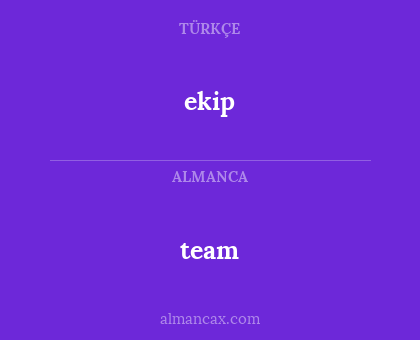 team - ekip