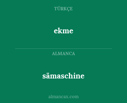 sämaschine - ekme