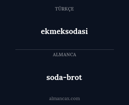 soda-brot - ekmeksodasi