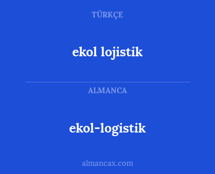 ekol-logistik - ekol lojistik