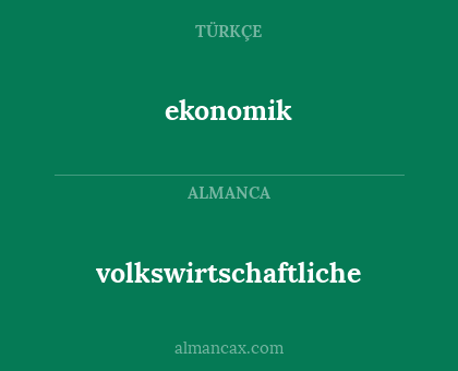 volkswirtschaftliche - ekonomik