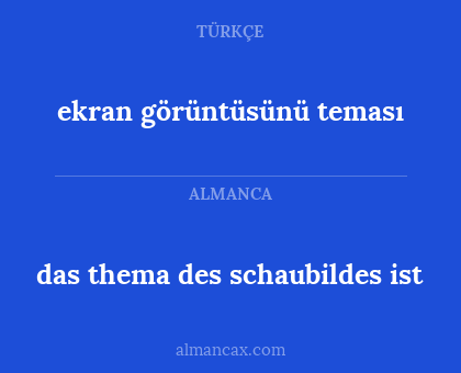 ekran görüntüsünü teması - das thema des schaubildes ist