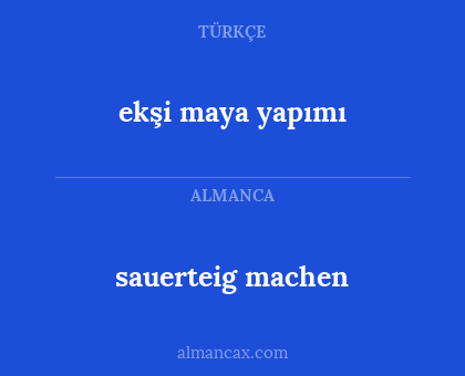 ekşi maya yapımı - sauerteig machen