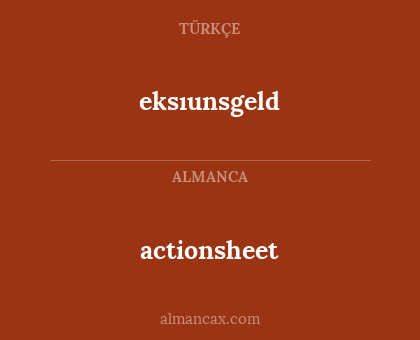 eksıunsgeld - actionsheet