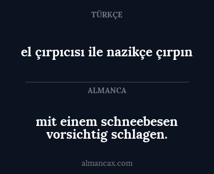 el çırpıcısı ile nazikçe çırpın - mit einem schneebesen vorsichtig schlagen.