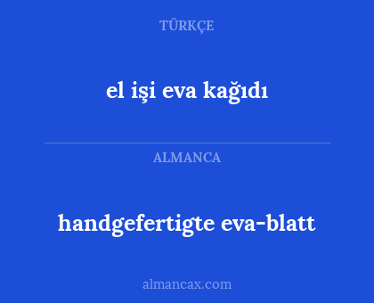 el işi eva kağıdı - handgefertigte eva-blatt