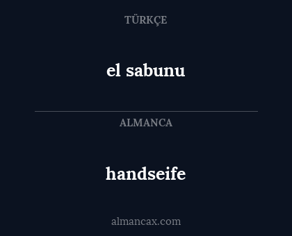 handseife - el sabunu