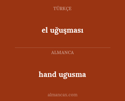 el uğuşması - hand ugusma