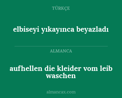 aufhellen die kleider vom leib waschen - elbiseyi yıkayınca beyazladı
