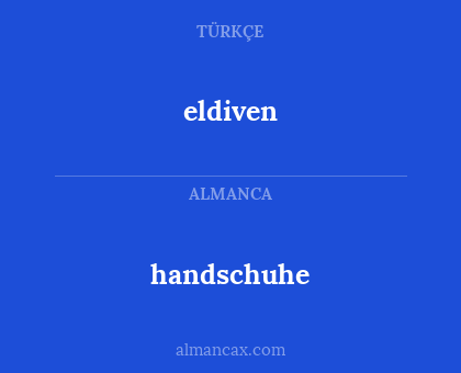 handschuhe - eldiven