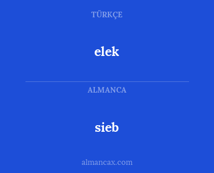 elek - sieb
