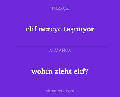 wohin zieht elif? - elif nereye taşınıyor